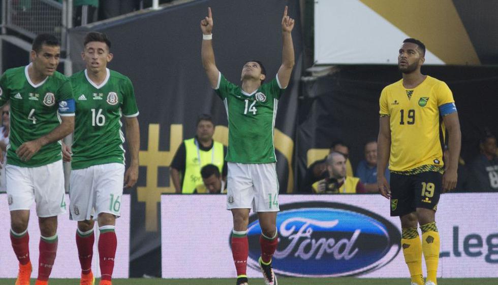 México venció 2-0 a Jamaica y avanza con Venezuela a cuartos de la Copa América Centenario. (EFE)