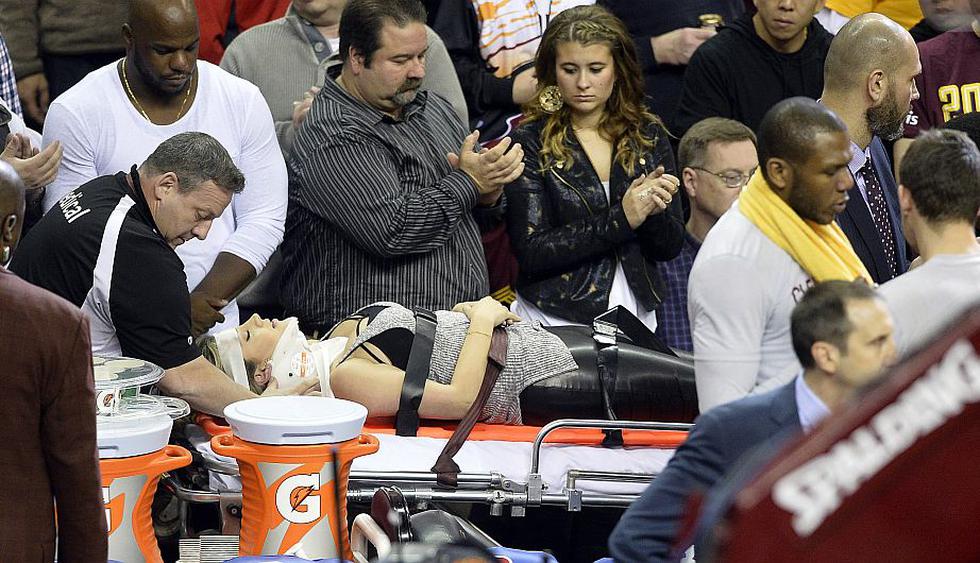 LeBron James cayó sobre la esposa del golfista Jason Day y la mandó al hospital. (Reuters)