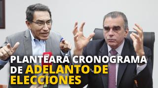 Martín Vizcarra planteará a Olaechea cronograma de adelanto de elecciones