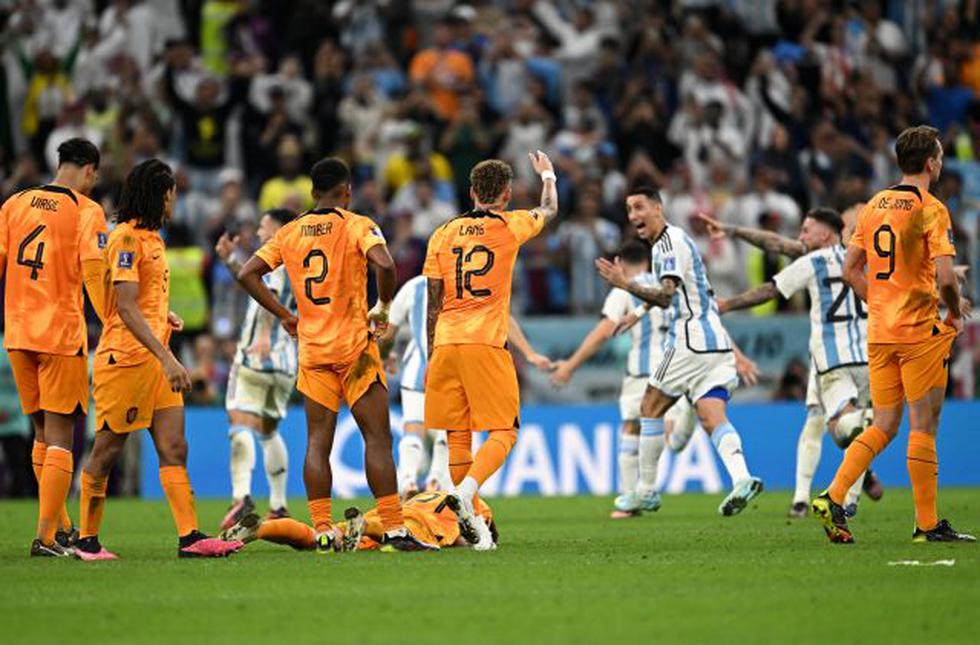 Las burlas de los argentinos hacia los jugadores de Países Bajos. (Foto: AFP)