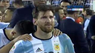 Lionel Messi rompe en llanto tras fallar penal ante Chile en la final de la Copa América Centenario [Video]