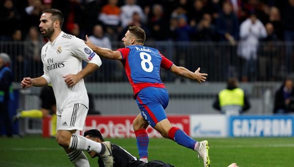 Real Madrid recibió este gol del CSKA Moscú. (GETTY)