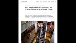 Fin de la cuarentena en el Perú: así reportan medios internacionales