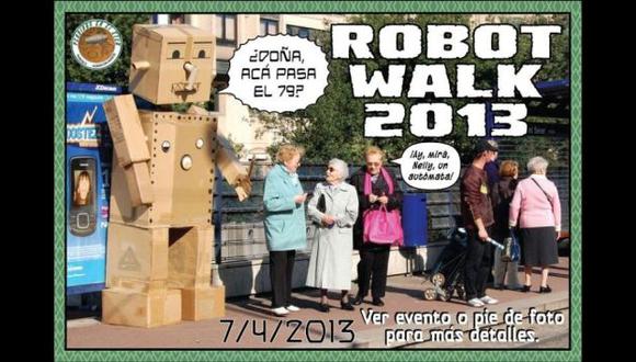Imagen: Robot Walk Montevideo 2013 (Facebook)