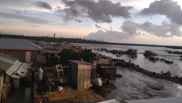 Las imágenes en redes sociales muestran la desolación causada por las inundaciones en Tonga. (CONSULADO DEL REINO DE TONGA).
