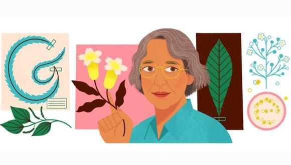 Ynés Mexía, audaz botánica de Estados Unidos, fue reconocida este domingo por el doodle de Google. (Foto: Captura)