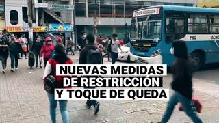 COVID-19: Cambia la medida del toque de queda y uso de autos particulares los domingos en Lima y Callao