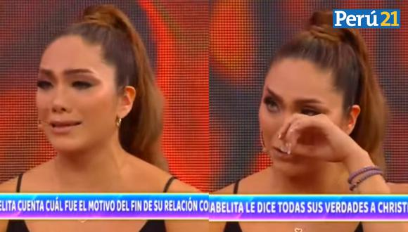 Isabel Acevedo rompe en llanto al recordar su relación con Christian Domínguez: “Me estaba dañando la cabeza”