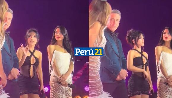 Thalía y Becky G protagonizan supuesta pelean en los Latin AMAs. (Foto: TikTok)