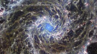 Telescopio James Webb captura nuevas imágenes de una “Galaxia Fantasma”
