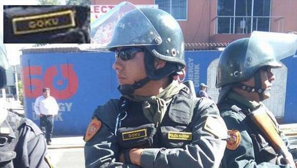 Goku: Así se identifica efectivo de la Policía Nacional en Arequipa. (Facebook HBA Noticias)