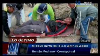 Cañete: Un muerto y once heridos tras accidente vehicular