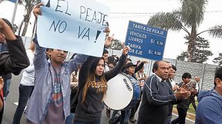 Se realiza plantón en contra de los peajes en Villa El Salvador