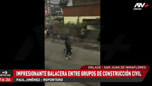 La balacera ocurrió en la zona B de San Juan de Miraflores. (ATV+)