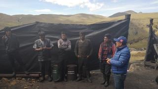 Cinco mineros fueron rescatados tras quedar atrapados en una mina de carbón enSantiago de Chuco