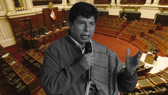 Bancadas tentarán nueva moción para destituir al presidente Pedro Castillo.