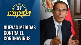 Presidente Vizcarra anuncia nuevas medidas contra el coronavirus