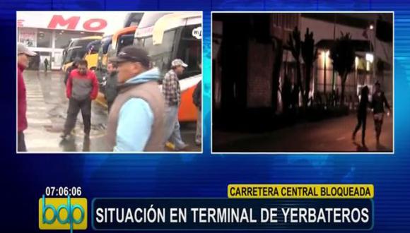 Terminal de Yerbateros: Prohiben salida de buses a Carretera Central (Panamericana)