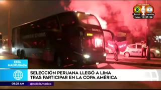 La Blanquirroja llegó a Lima tras su participación en la Copa América