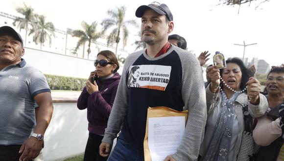 Mark Vito Villanella acata una huelga de hambre y asegura que seguirá hasta que salga libre Keiko Fujimori. (Foto: César Campos / GEC)