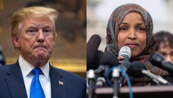 La polémica comenzó con la reacción de Donal Trump a un discurso que Ilhan Omar dio en marzo pasado ante el Consejo de Relaciones Estadounidense-Islámicas. (Foto: AFP)