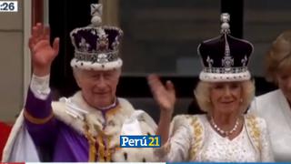 Carlos III y Camila saludaron en familia desde el balcón del palacio de Buckingham tras coronación