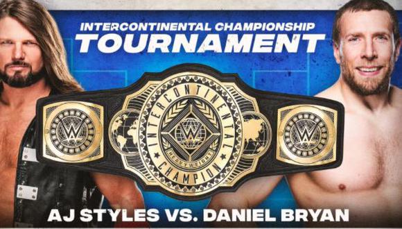 AJ Styles y Daniel Bryan chocarán por el título del Campeonato Intercontinental. (Foto: WWE)