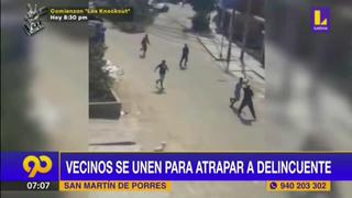 Vecinos unen esfuerzos y capturan a ladrón en San Martín de Porres