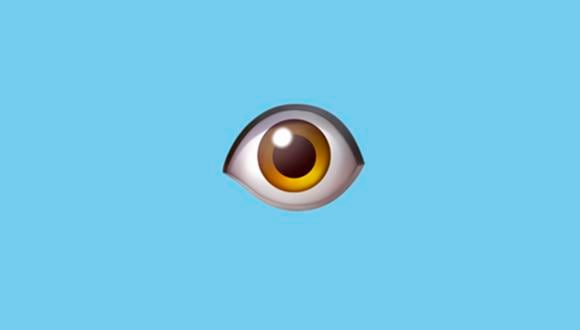 ¿Sabes qué es realmente este emoji de WhatsApp que intriga a todos? Esto es lo que significa el ojo de la app. (Foto: Emojipedia)