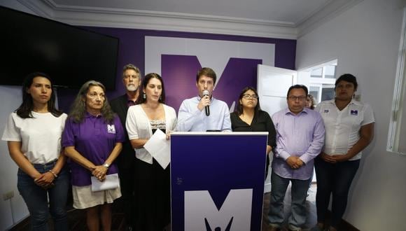 Partido Morado sobre renuncia de Daniel Mora tras denuncia por agresión  a su esposa: “No vamos a blindar ni proteger a nadie”. (Foto: Violeta Ayasta/GEC)