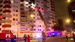 Miraflores: Incendio de un departamento deshabitado generó alarma entre vecinos