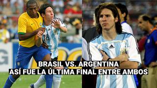 Brasil vs. Argentina: selecciones volverán a disputar la final de Copa América 14 años después