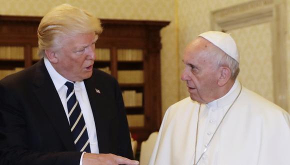 Un portavoz de la Casa Blanca confirmó la conversación entre el presidente Trump y el papa Francisco. (Foto: AFP)