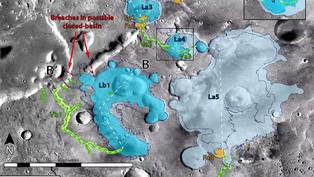 Nasa descubre siete nuevos paleolagos en Marte