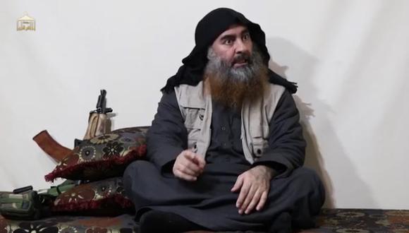 Captura de imagen de un vídeo sin fechar difundido este lunes y cuya localización se desconoce del líder del autodenominado Estado Islámico, Abu Bakr al Bagdadi. (Foto: AFP)