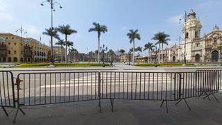 Congresistas piden al ministro del Interior que se retire rejas de la Plaza Mayor de Lima