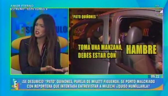 Jazmín Pinedo y el 'Zorro' Zupe arremetieron contra el 'Pato' Quiñones (Latina)