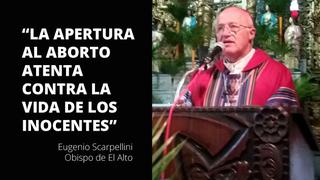 Obispo de Bolivia: 'Los que apoyan el aborto crucifican de nuevo a Jesús'