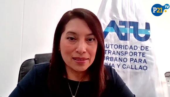 Marybel Vidal Matos, presidenta ejecutiva de la ATU. (Foto: Perú21)
