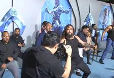 Jason Momoa se robó el show con coreografía en el avant premier de 'Aquaman' [VIDEO]