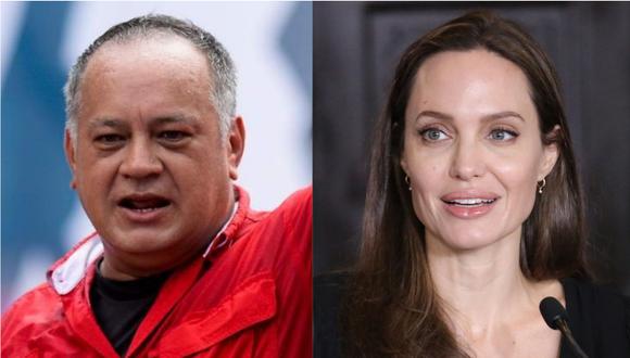 El dirigente del chavismo afirmó que visita de Jolie a Perú es un artificio que han usado en otros países. | Foto: EFE / AFP