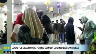 PNP interviene a 60 menores de edad en una fiesta clandestina en Miraflores