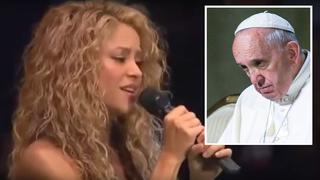 Shakira cantó para el papa Francisco en la ONU [Video]
