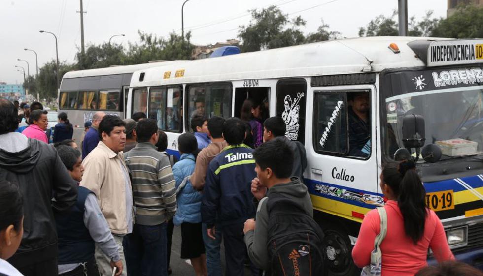 Paro de transportistas en el Callao: Usuarios tuvieron problemas para llegar a sus destinos durante la mañana.(Andina)