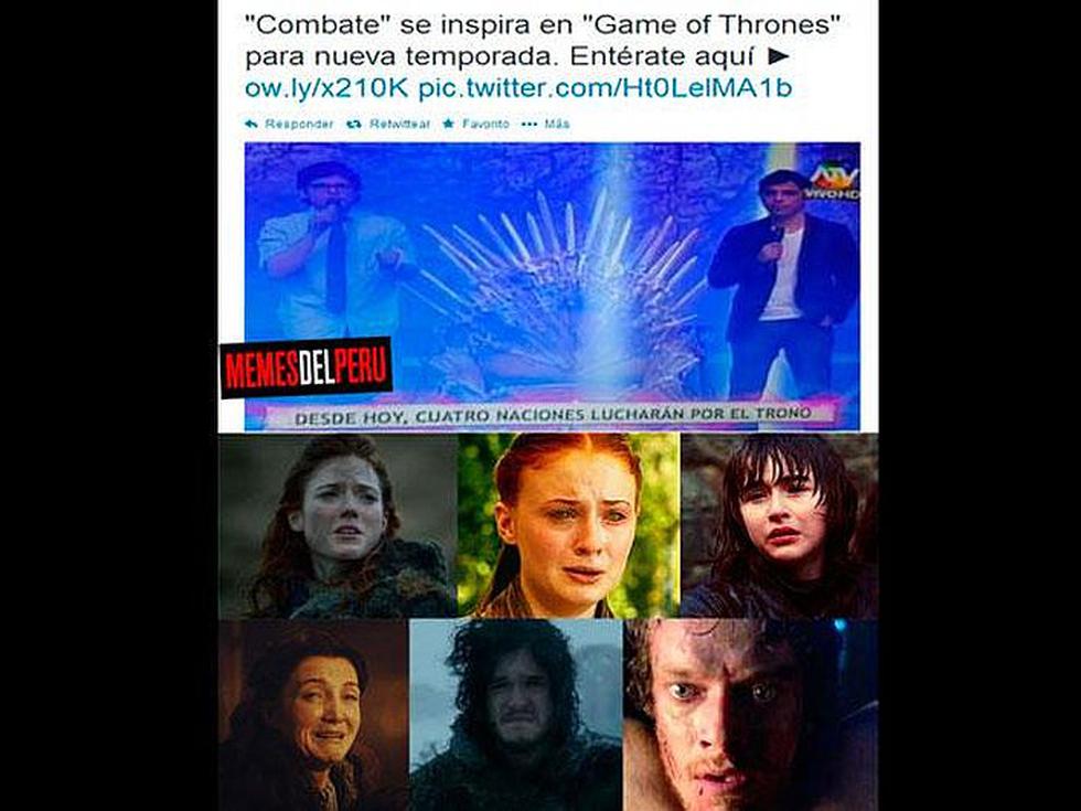 A través de divertidos memes, los fans de Game of Thrones mostraron lo que opinan de la nueva temporada de Combate. (Internet)