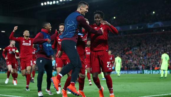 La emotiva celebración de Liverpool tras pase a la final. (Foto: Liverpool)