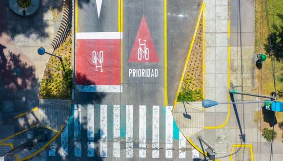 Implementan ciclovía de 53 km en San Borja para movilización tras cuarentena. (Foto: Municipalidad de San Borja)