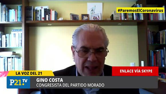 El congresista Gino Costa recordó que el proximo 28 de setiembre vence el plazo para promulgar la norma sobre financiamiento de partidos. (Foto: GEC)