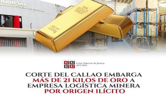 La acción delictiva ocurrió mediante el traslado del oro desde Puno hasta Lima, vía terrestre, en el año 2019, mineral que se obtuvo mediante extracciones ilegales.