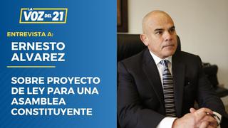 Ernesto Álvarez sobre proyecto de ley para una Asamblea Constituyente de Perú Libre